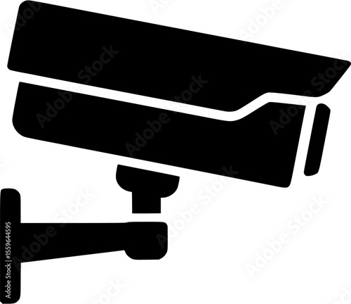 security camera flat vector icon design