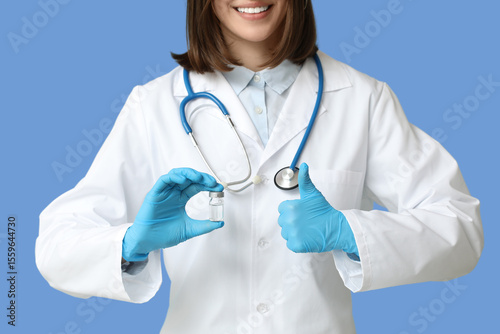 Happy female cardiologist w...