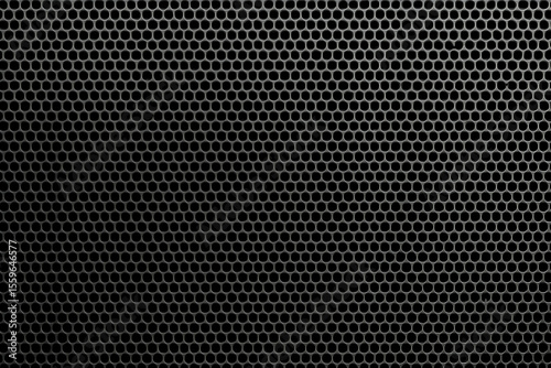 Wallpaper Mural Perforated Metal Texture: An intriguing close-up of a meticulously crafted perforated metal surface, showcasing a complex network of symmetrical, small holes, and a seamless pattern. Torontodigital.ca