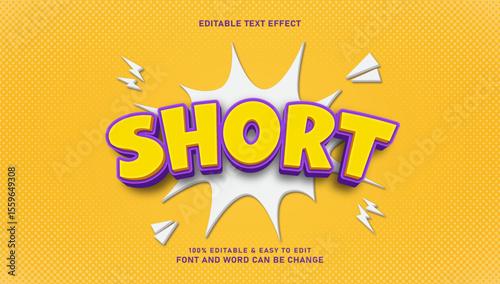 Editable short text effects