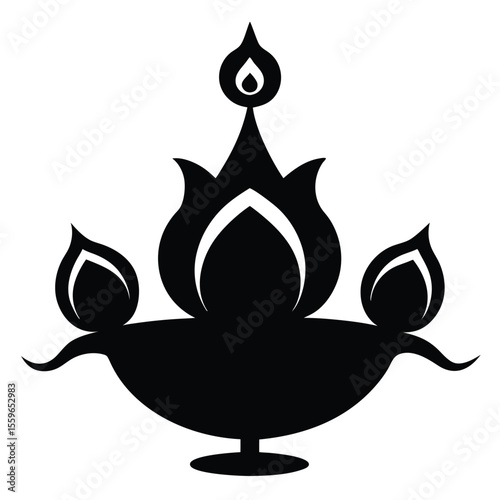 lotus flower vector, spiritual icon, yoga lotus silhouette, zen flower line art, meditation symbol

