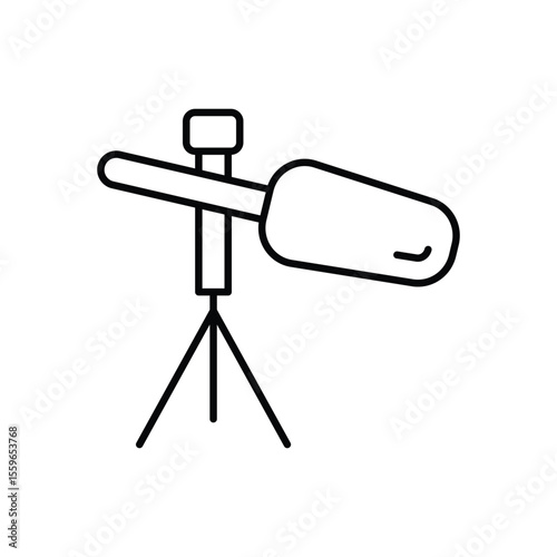 Boom Mic Icon vector stock illustration