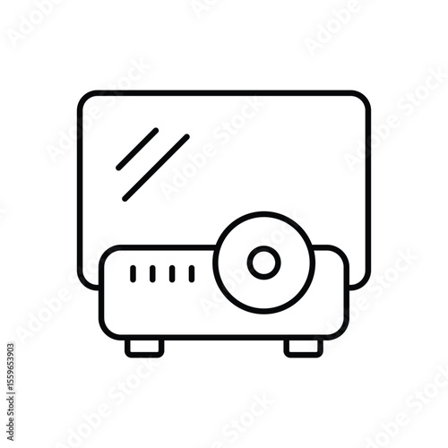 Projector Icon vector stock illustration