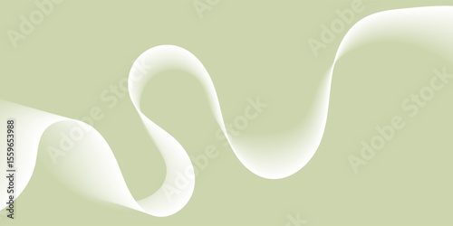 Wallpaper Mural Minimal abstract wave on pastel green background Torontodigital.ca