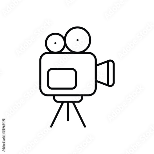 Film Camera Icon vector stock illustration