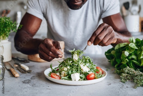 Preparing a Fresh and Delicious Green Salad