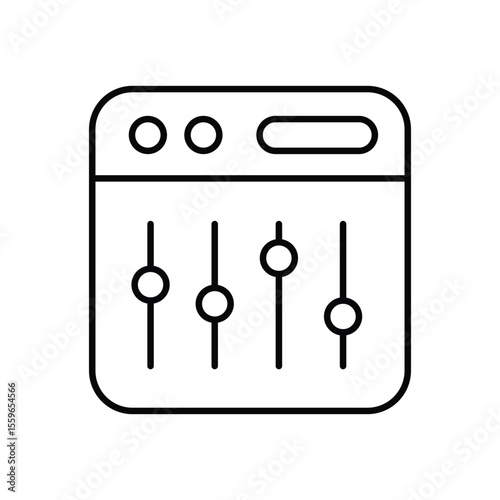 Sound Mixer Icon vector stock illustration