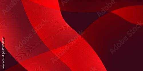 Wallpaper Mural Digital red waveform mesh over black gradient backdrop Torontodigital.ca
