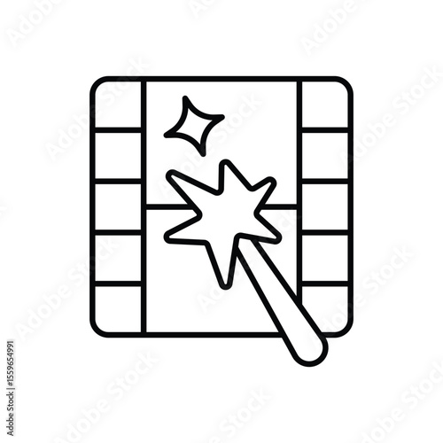 Visual Effects Icon vector stock illustration
