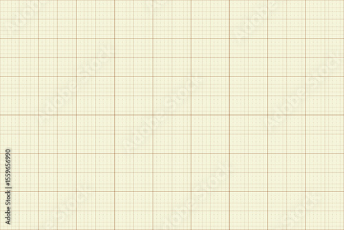 Beige Cutting Mat Style Grid Paper with Brown Lines – Vector Background