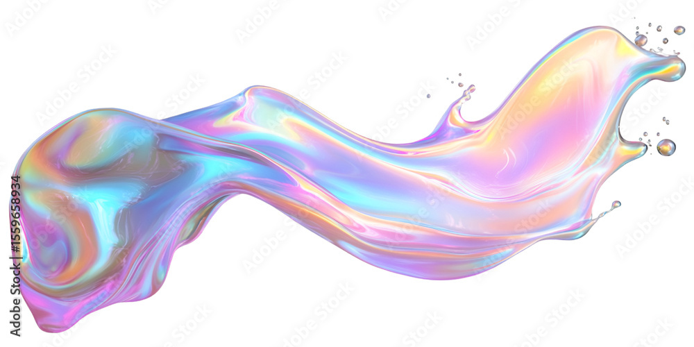 Fototapeta premium Paint Splash Frozen Mid Air Isolated Dynamic Liquid Art Concept