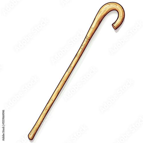 Wooden stick vector 