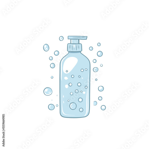 Soap bottle isolated 