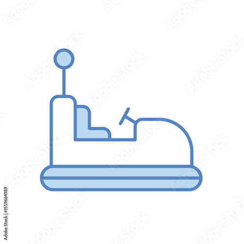 Bumper Cars Icon vector stock illustration