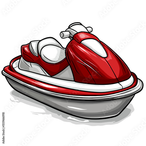 Jet ski illustration 