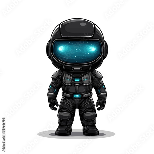 Black modern robot 