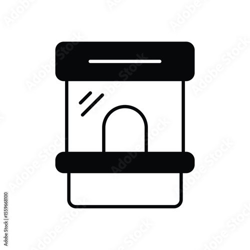 Ticket Booth Icon vector stock illustration