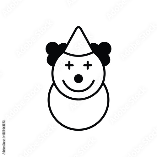 Clown Icon vector stock illustration