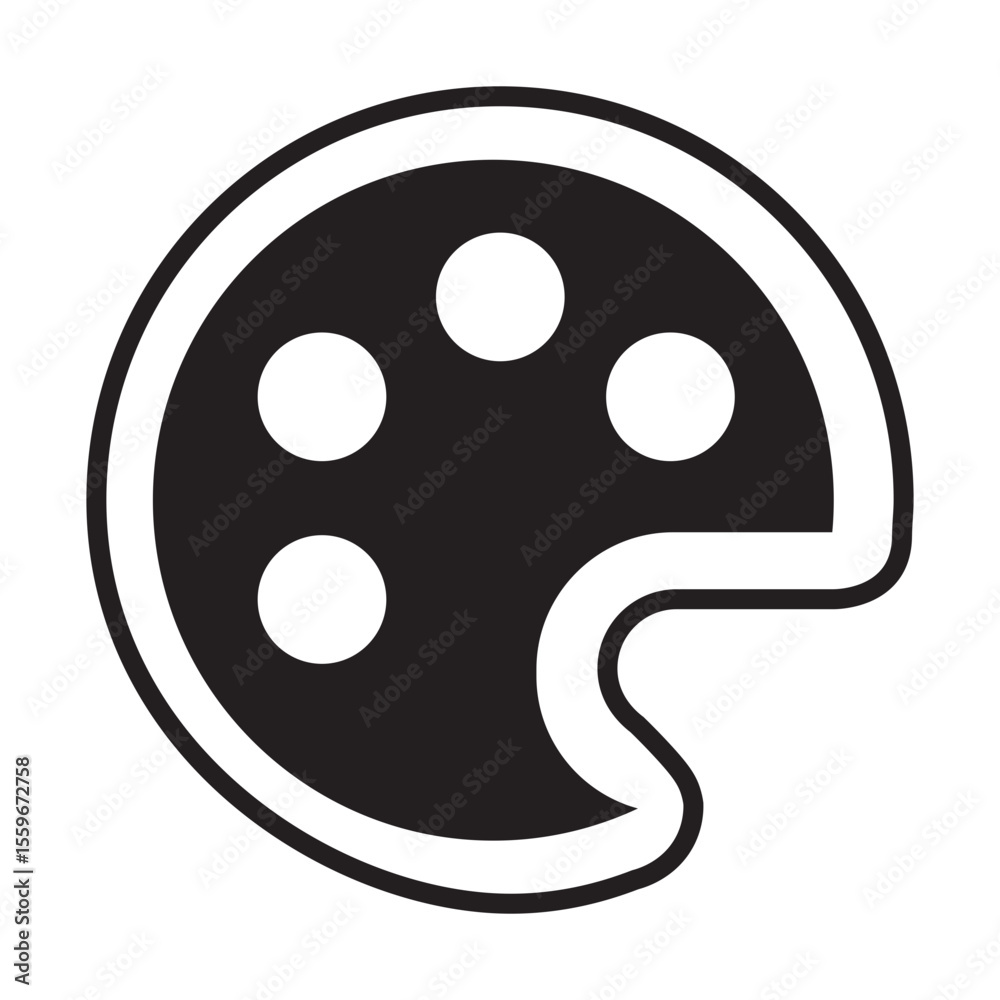 Fototapeta premium buttons for icon palatte vector illustration