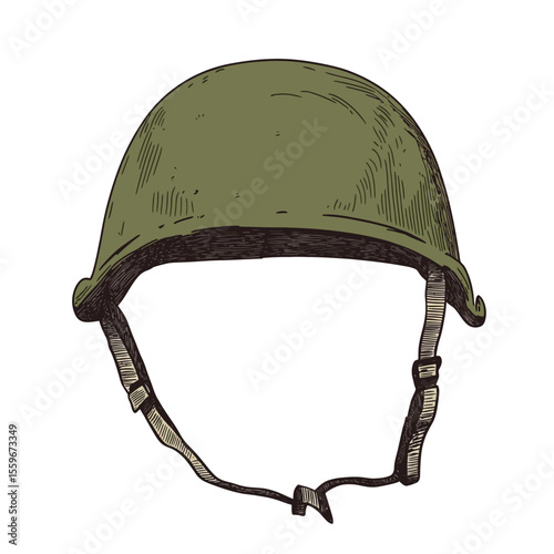 Military helmet vector 