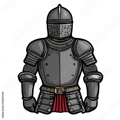 Iron helmet isolated 
