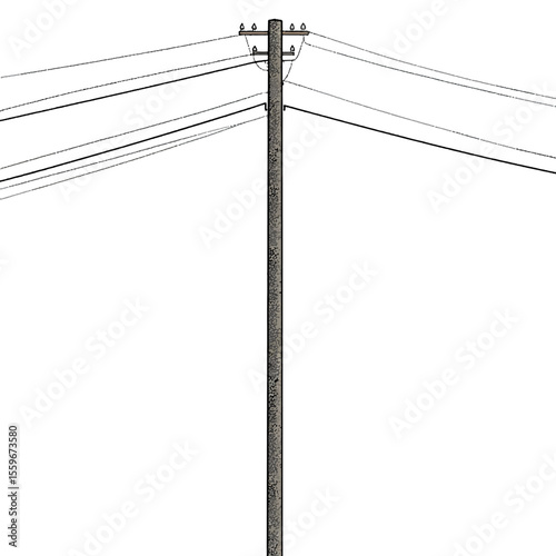 Power pole isolated 