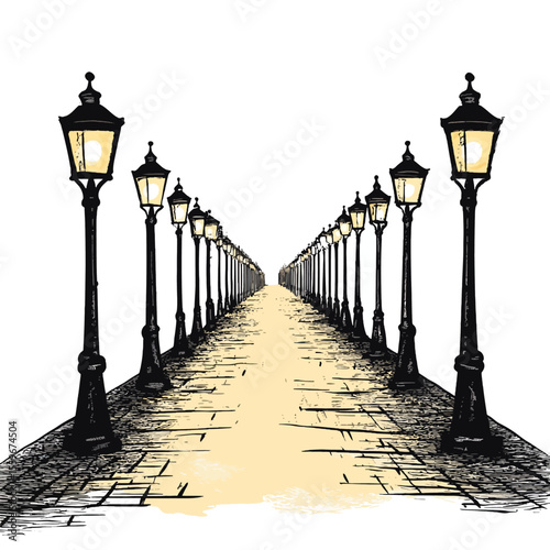 street lamp in the city