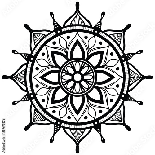 Vector doodle mandala . Ornamental luxury mandala Mandala Line Illustration . various mandala . Mandala Pattern Designs . Henna mandala. Mehndi style. Decorative pattern in oriental style.