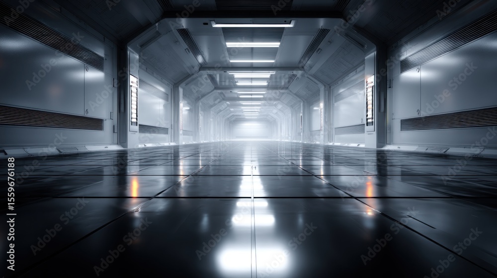 Obraz premium Futuristic corridor