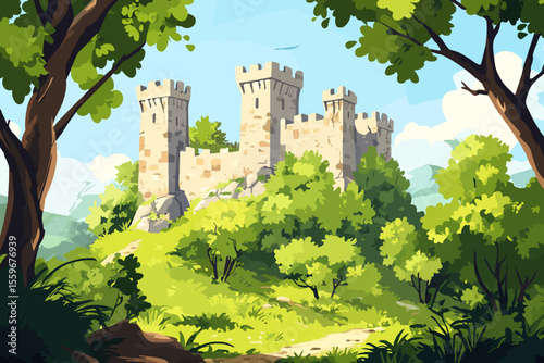 castle in the forest