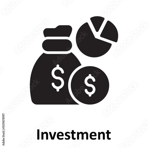 Investment Vector Icon which can easily modify or edit
