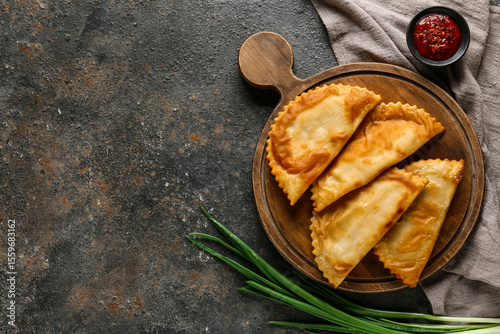 Golden fried chebureki past...