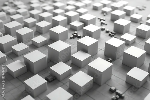 abstract background made of cubes
