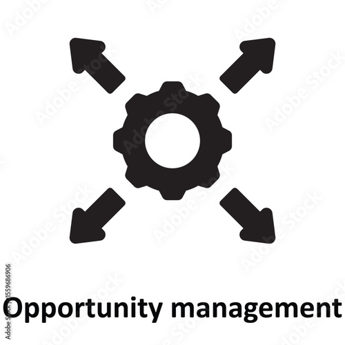 Opportunity management Vector Icon which can easily modify or edit