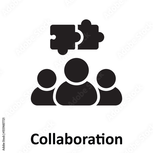 Collaboration Vector Icon which can easily modify or edit