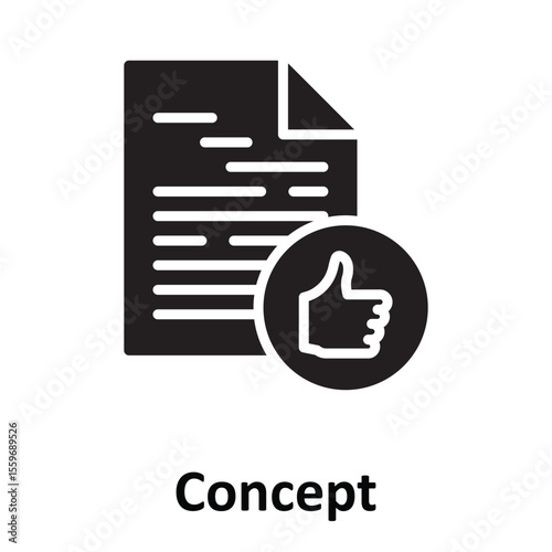 Concept Vector Icon which can easily modify or edit