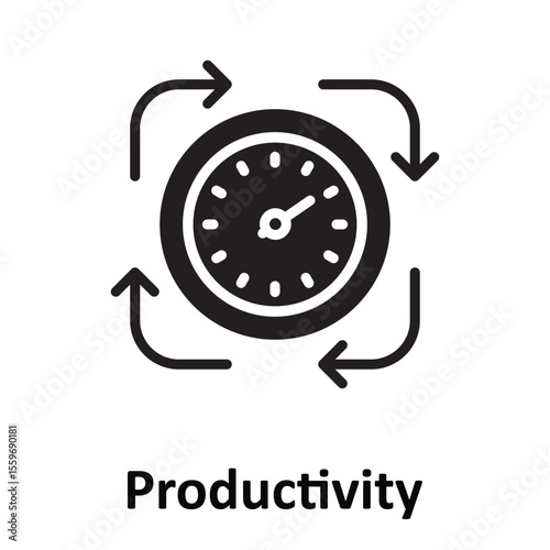 Productivity  Vector Icon which can easily modify or edit