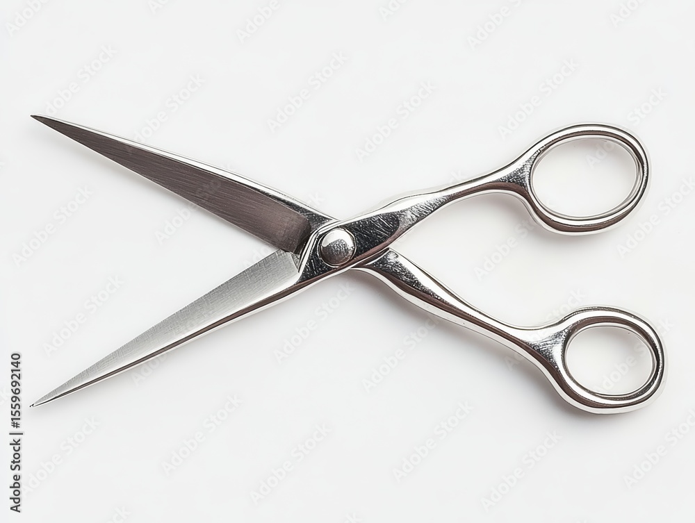 Fototapeta premium Professional Hair Cutting Shears Stainless Steel Barber Scissors Sharp Cutting Blades Hairdressing