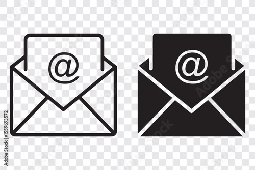 E-mail icon, mail icon set, envelope icon, Gmail. envelope mail icon. Mail icon button sign.