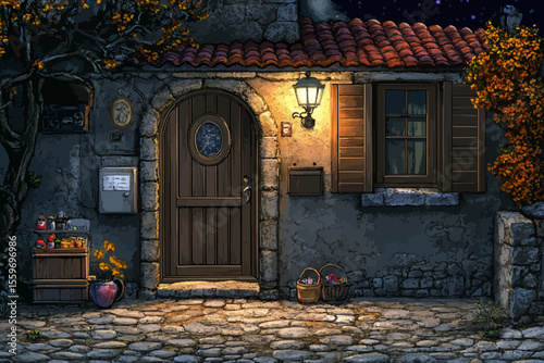 old house in the old town