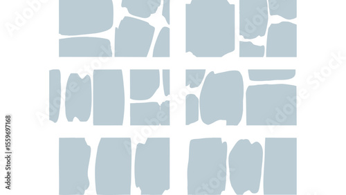 Irregular Stone Brick Wall Seamless Tile Pattern Vector