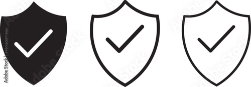 Checkmark and cross mark icon vector set.black green check mark icons symbol,for apps and websites,quality sign symbol vector,

