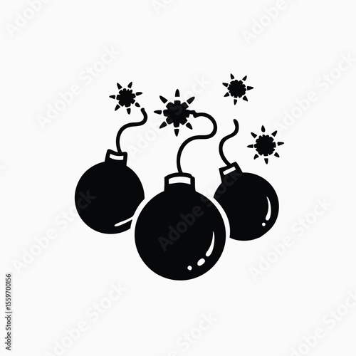 bomb silhouettes detailing different shapes