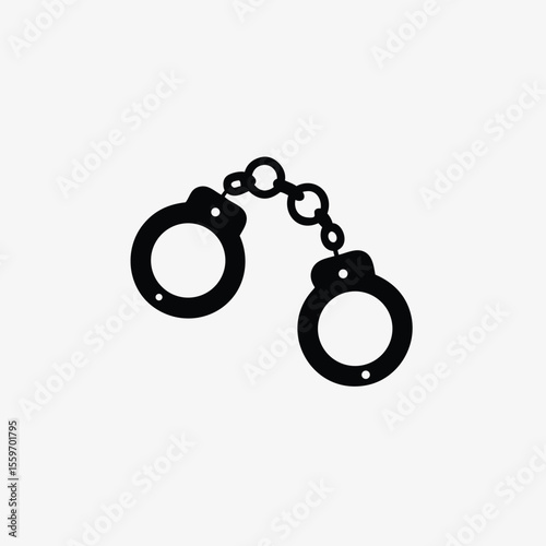 handcuffs icon set fully editable vector template