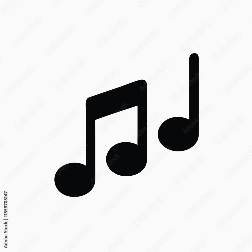 music notes icon, music icon vector music notes icon, music icon vector