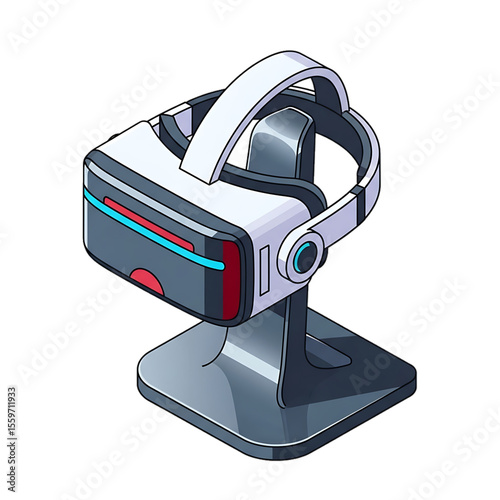 Medical virtual reality headset for simulation or therapy.