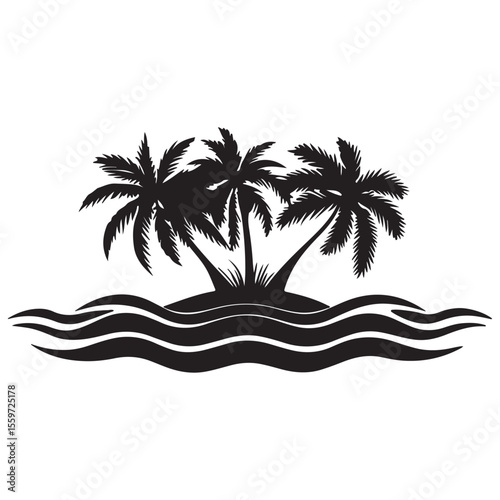 plam tree silhouette
