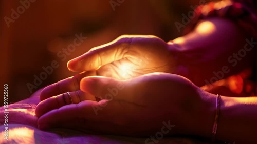 Wallpaper Mural Hands holding life energy. Spiritual magic power. Torontodigital.ca