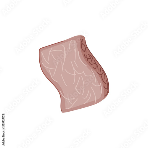 ecofriendly coconut fiber dish scrubber cartoon vector illustration