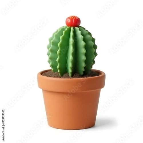 cactus in a pot isolated